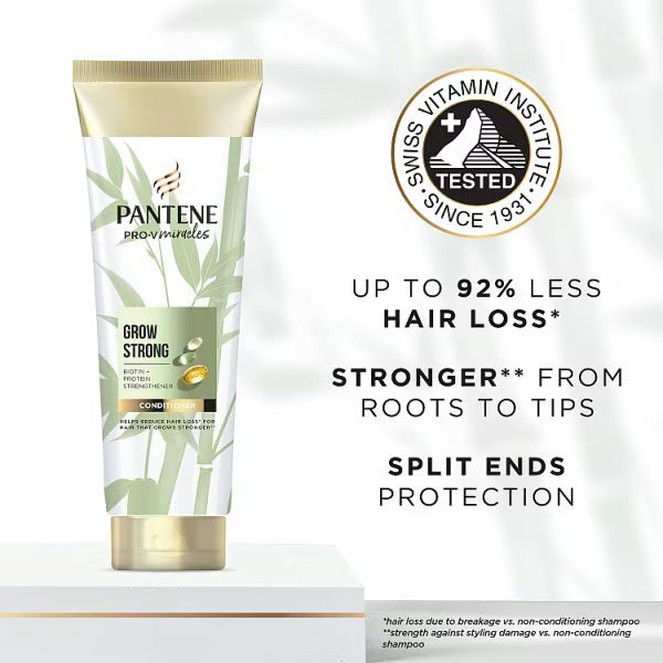 Pantene Grow Strong Hair Conditioner 275ml, imported from the UK