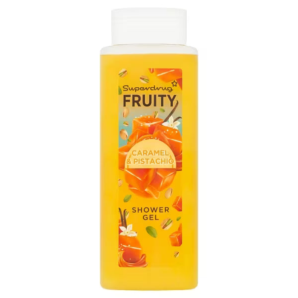 Superdrug Fruity Caramel Pistachio shower gel 500ml (British brand)