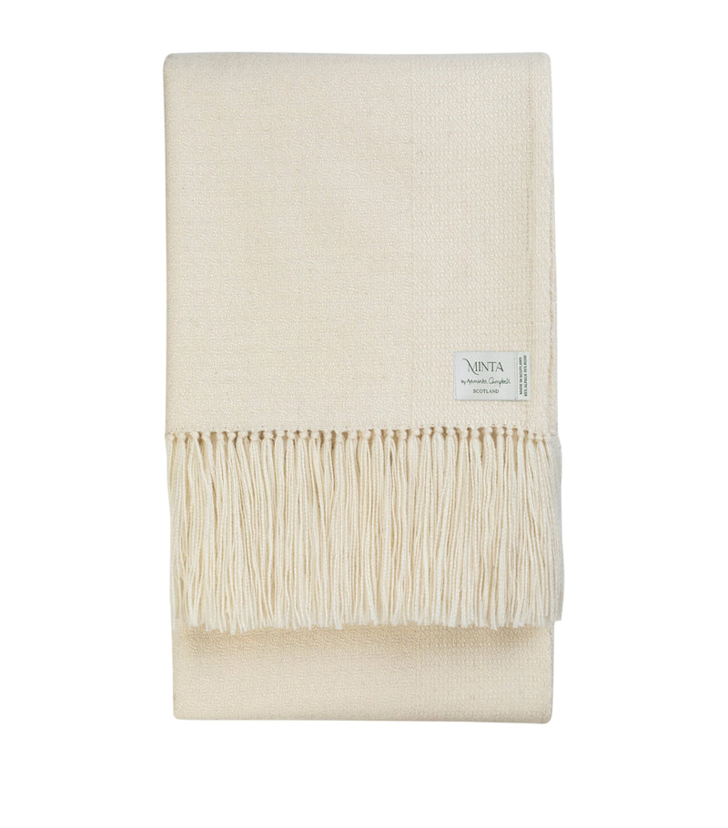 Araminta Campbell Willow throw blanket 150cm x 230cm - British product