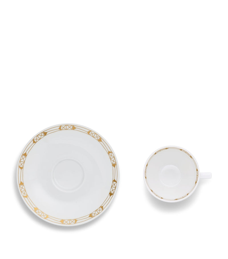 Baccarat Talleyrand coffee cups and saucers 100ml - British product