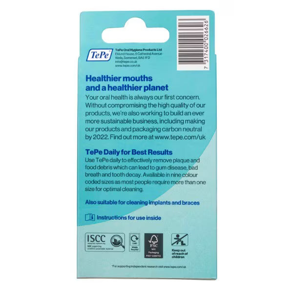 TePe Interdental Brushes 0.4mm 6 Pack (British brand)