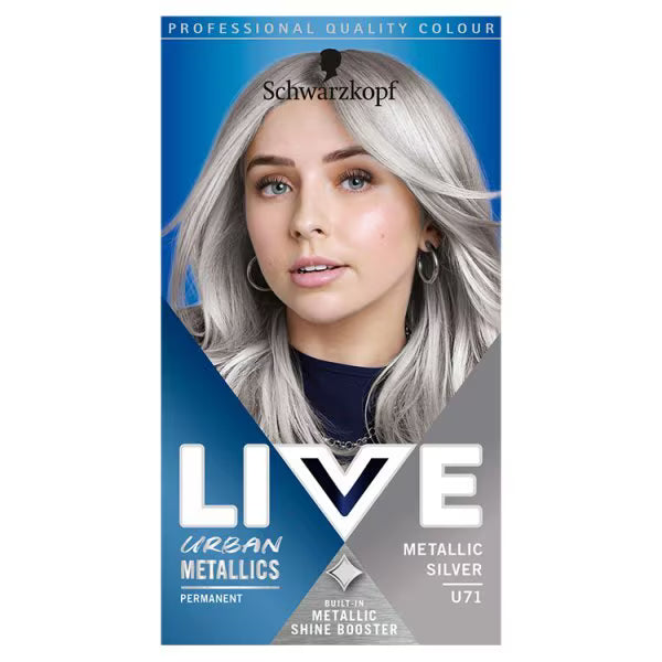 LIVE Permanent Silver Hair Dye 60ml tube, UK version
