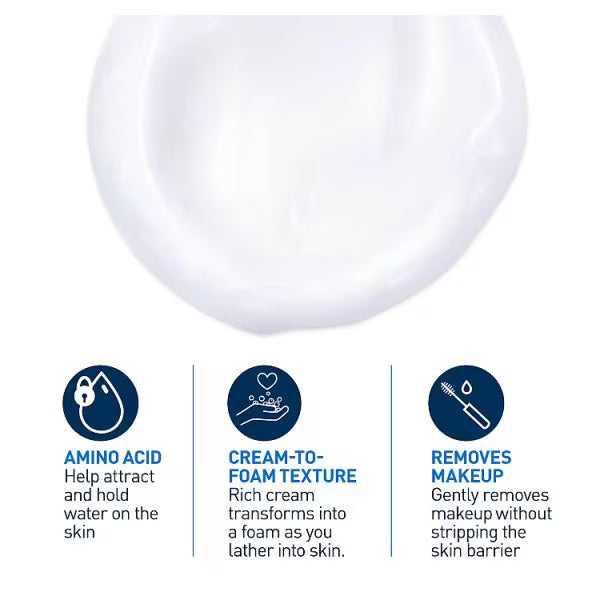 CeraVe cream to foam cleanser hyaluronic acid 473ml - British product