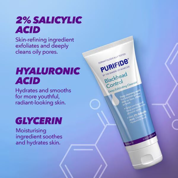 Acnecide Purifide Blackhead Control Scrub 120ml - British product