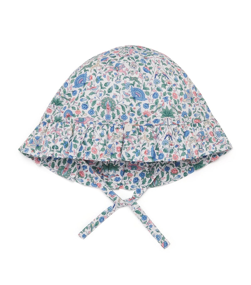 Tartine et Chocolat Cotton Liberty Print Floral Bonnet