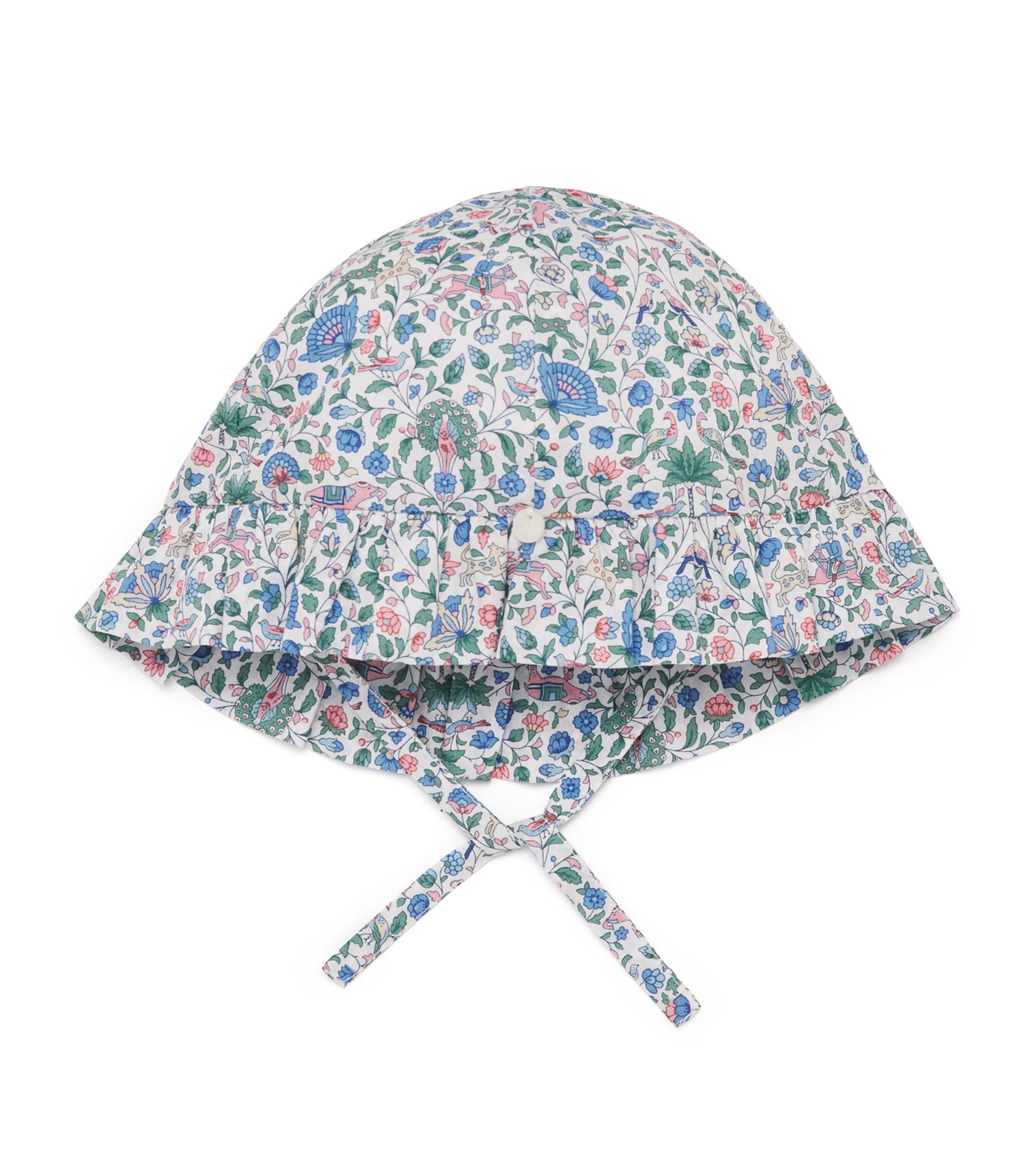 Tartine et Chocolat Cotton Liberty Print Floral Bonnet