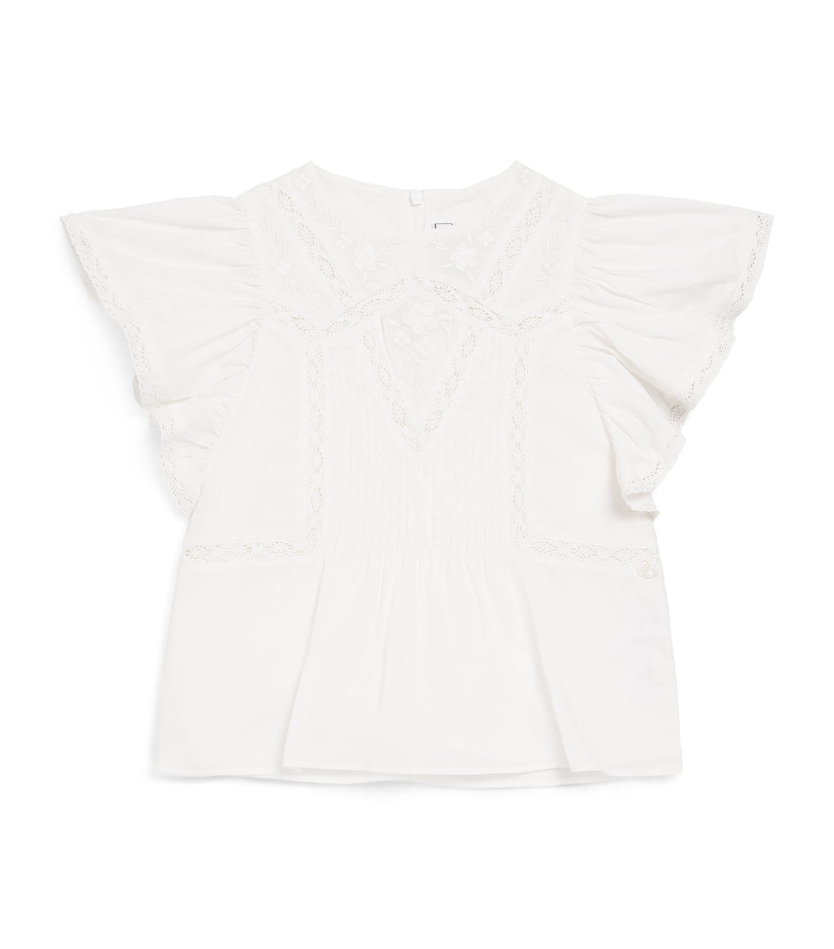 Tartine et Chocolat Cotton Lace-Trim Children's Blouse 2-12 Years (British brand)