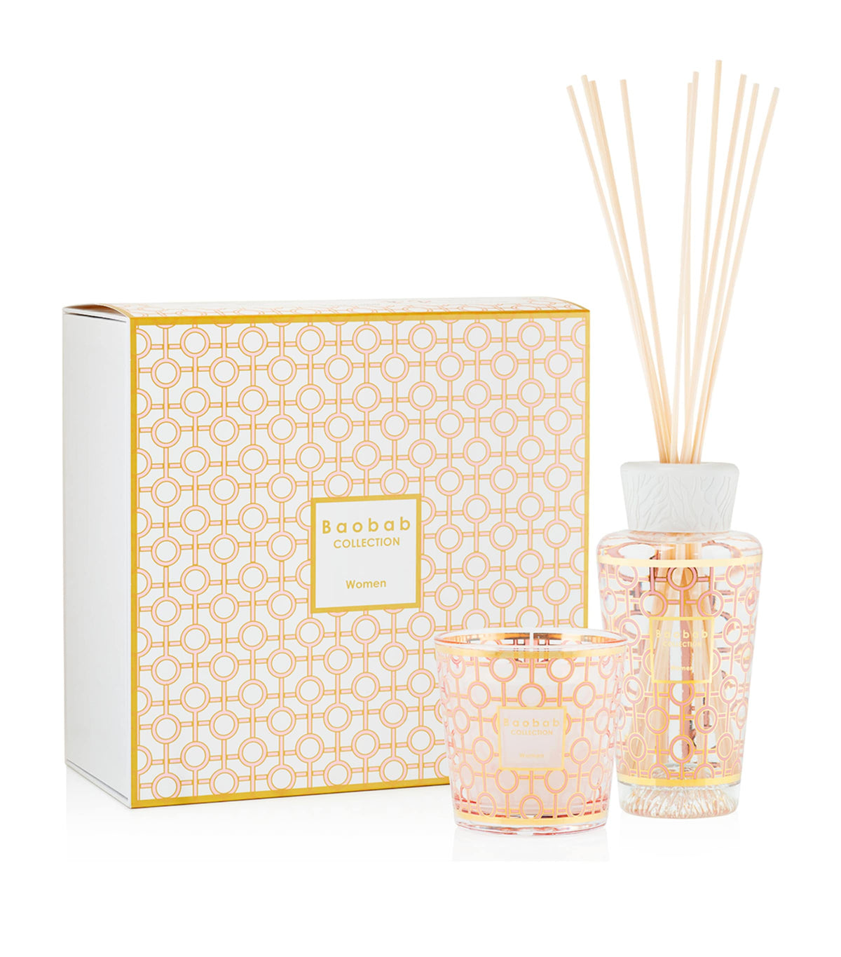 Baobab Collection Women's candle and reed diffuser set - British product