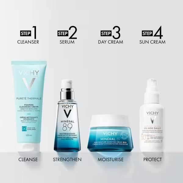 Vichy Minéral 89 100H Hydrating Cream Dry Skin 50ml (British brand)