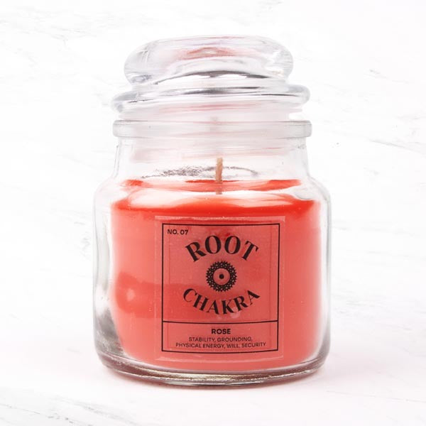 Myga Seven Chakra Candles Root Chakra soy candle 250g, imported from the UK