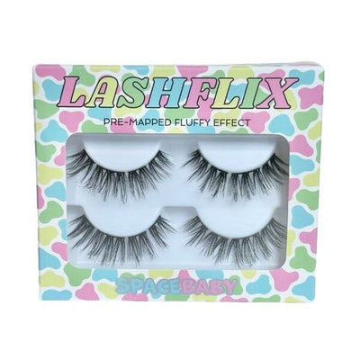 Space Baby Lashflix Sucker Pre-Mapped False Eyelashes 2 Sets