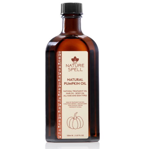 Nature Spell Pumpkin Oil Hair Body 150ml, imported from the UK.