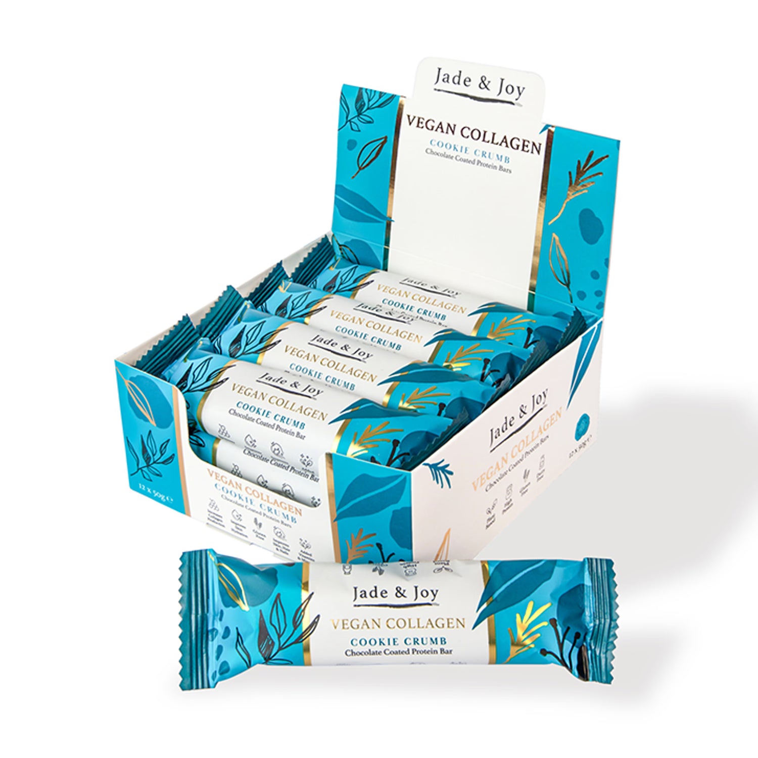 Jade & Joy Cookie Crumb Vegan Collagen Protein Bar 50g