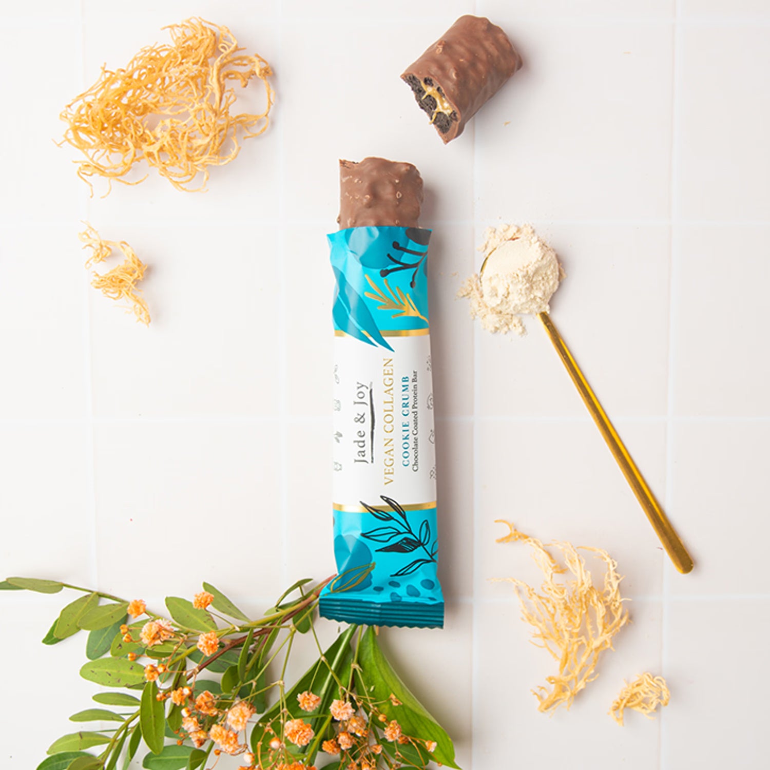 Jade & Joy Cookie Crumb Vegan Collagen Protein Bar 50g