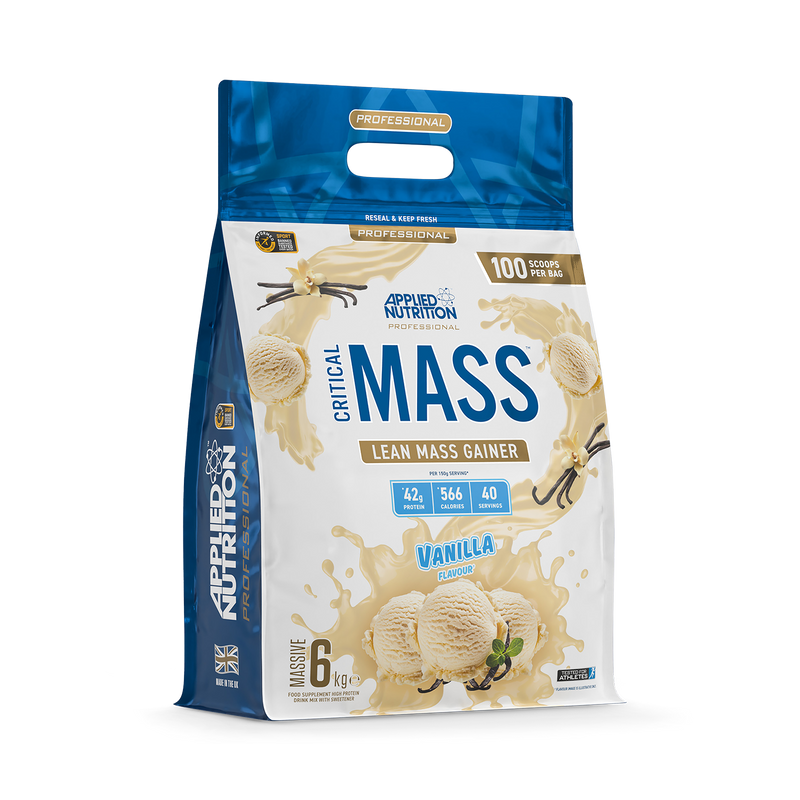 Applied Nutrition Critical Mass Professional Lean Mass Gainer Strawberry 2.4kg (16 Servings) - 999284