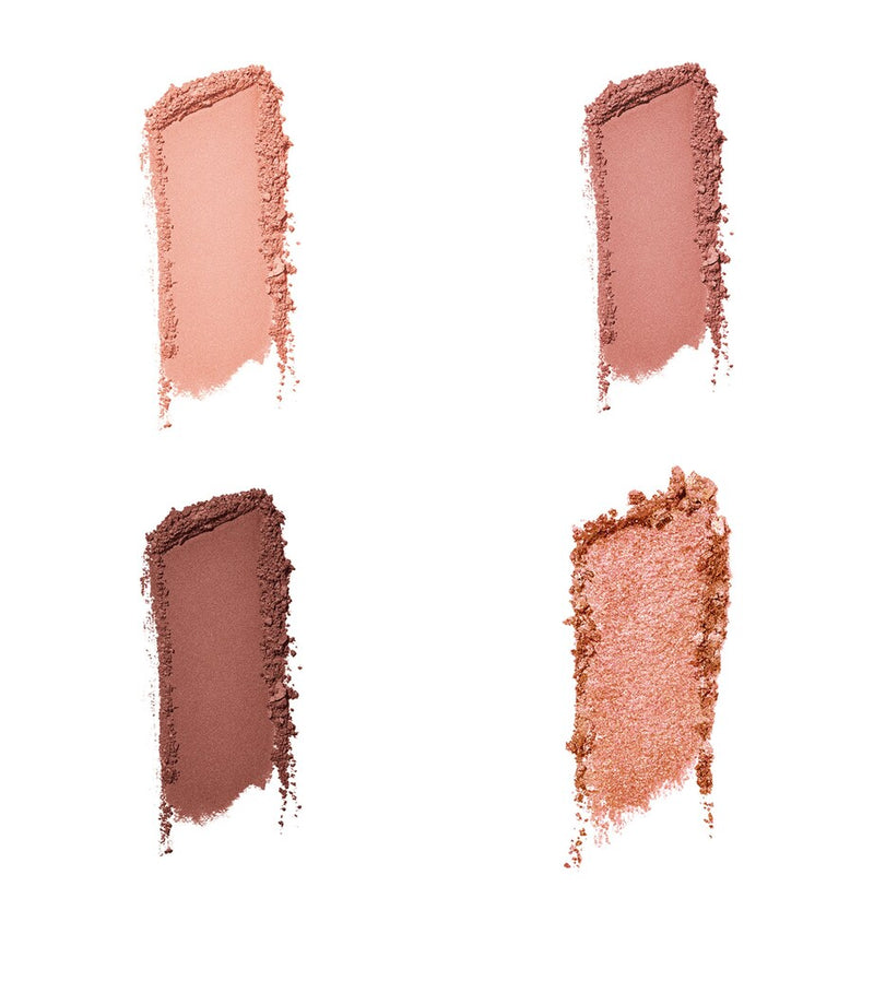Quad Eyeshadow Palette with Four Vegan Shades and Satin Finish