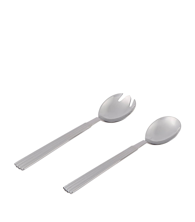 Georg Jensen Bernadotte Stainless Steel Salad Serving Set