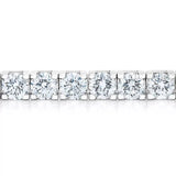 8.00ctw Round Brilliant Cut Diamond Tennis Bracelet, 18ct White Gold - McGrocer