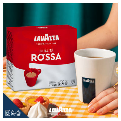 Lavazza Ground Coffee Qualita Rossa Medium Roast 500g, UK version