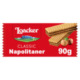 Loacker Classic Napolitaner Hazelnut Wafers 90g, UK version