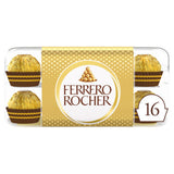 Ferrero Rocher milk chocolate hazelnut pralines gift box 200g - British product