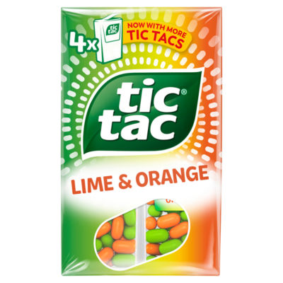 Tic Tac Lime & Orange Smaksatte Pastiller 72g