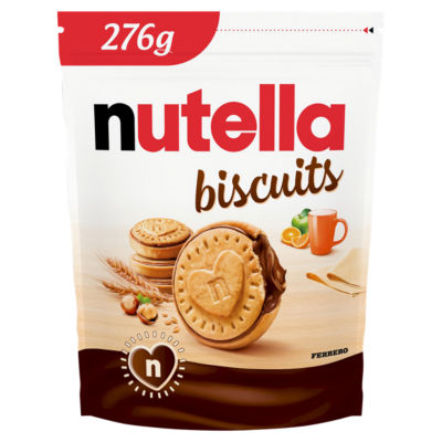 Nutella crunchy biscuits filled with Nutella 276g, imported from the UK