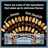 Eat Natural Peanut and Dark Chocolate Fruit Nut Bars - British product