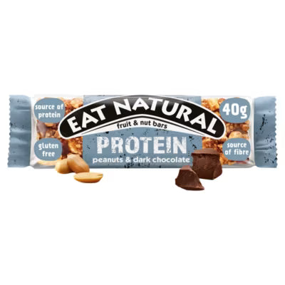 Eat Natural Protein Bar Peanuts & Dark Chocolate 40g - British product