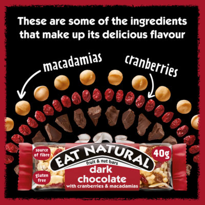 Eat Natural dark chocolate nut bars 120g - British product