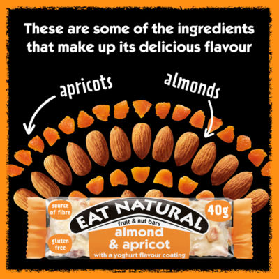 Eat Natural almond apricot yoghurt coated fruit bar 40g - British product