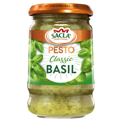 Sacla classic basil pesto sauce 190g (British brand)