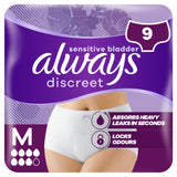 Always Incontinence Pants Women Plus, size M, 9 pants - British product
