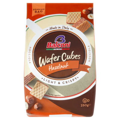 Balconi Wafer Cubes Hazelnuts Sweet Treats 250g