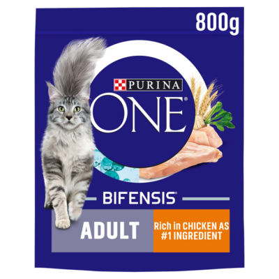 Purina Chicken Dry Cat Food 800g, imported from the UK