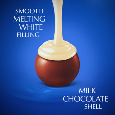 Lindt Lindor Milk & White Chocolate Truffles 200g - British product