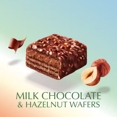 Lindt milk chocolate and hazelnut wafer box 135g, UK version
