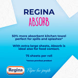 Regina Absorb kitchen roll 4 rolls, imported from the UK