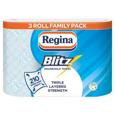 Regina Blitz household kitchen towel 3 roll, imported from the UK