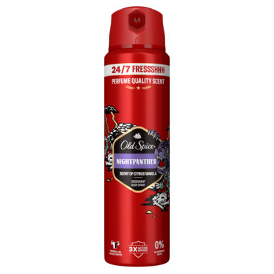 Old Spice deodorant spray Night Panther 150ml, imported from the UK