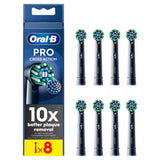 Oral-B Black toothbrush heads 8 counts, imported from the UK