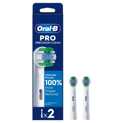 Oral-B Pro Precision Clean Toothbrush Heads 2 Counts, imported from the UK