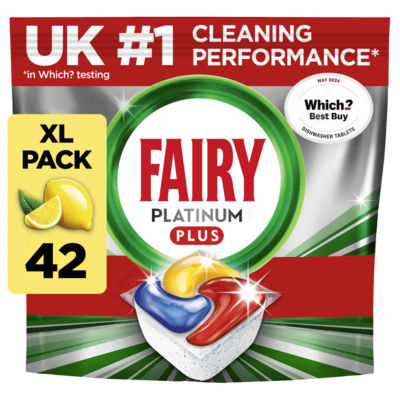 Fairy dishwasher tablets lemon 42 tablets - British product