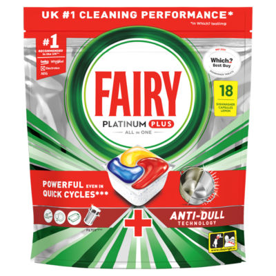 Fairy dishwasher tablets lemon 18 tablets - British product