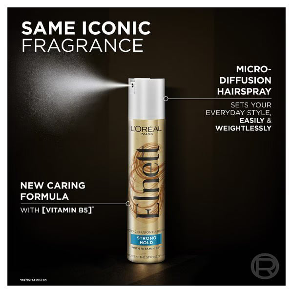 L'Oreal Paris hairspray strong hold 400ml, UK version