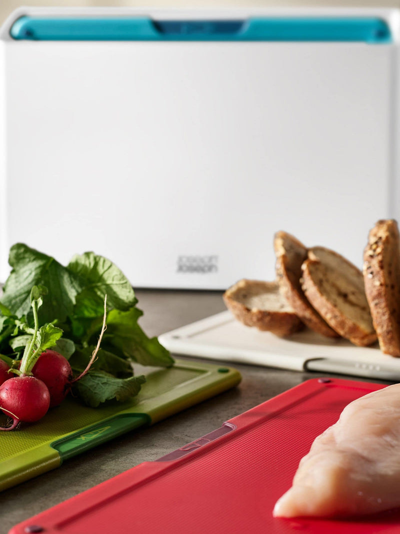 Joseph Joseph White Folio Icon 4pc chopping board set, UK version