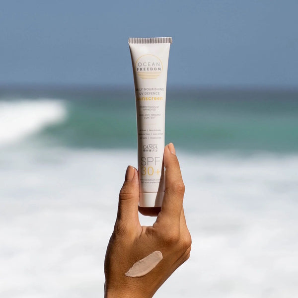 Ocean Freedom tinted sun cream moisturiser 50ml, imported from the UK