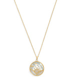 L'ATELIER NAWBAR Yellow Gold and Diamond Sunrise Pendant Necklace