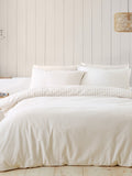 Catherine Lansfield brushed cotton stripe duvet cover set - British product