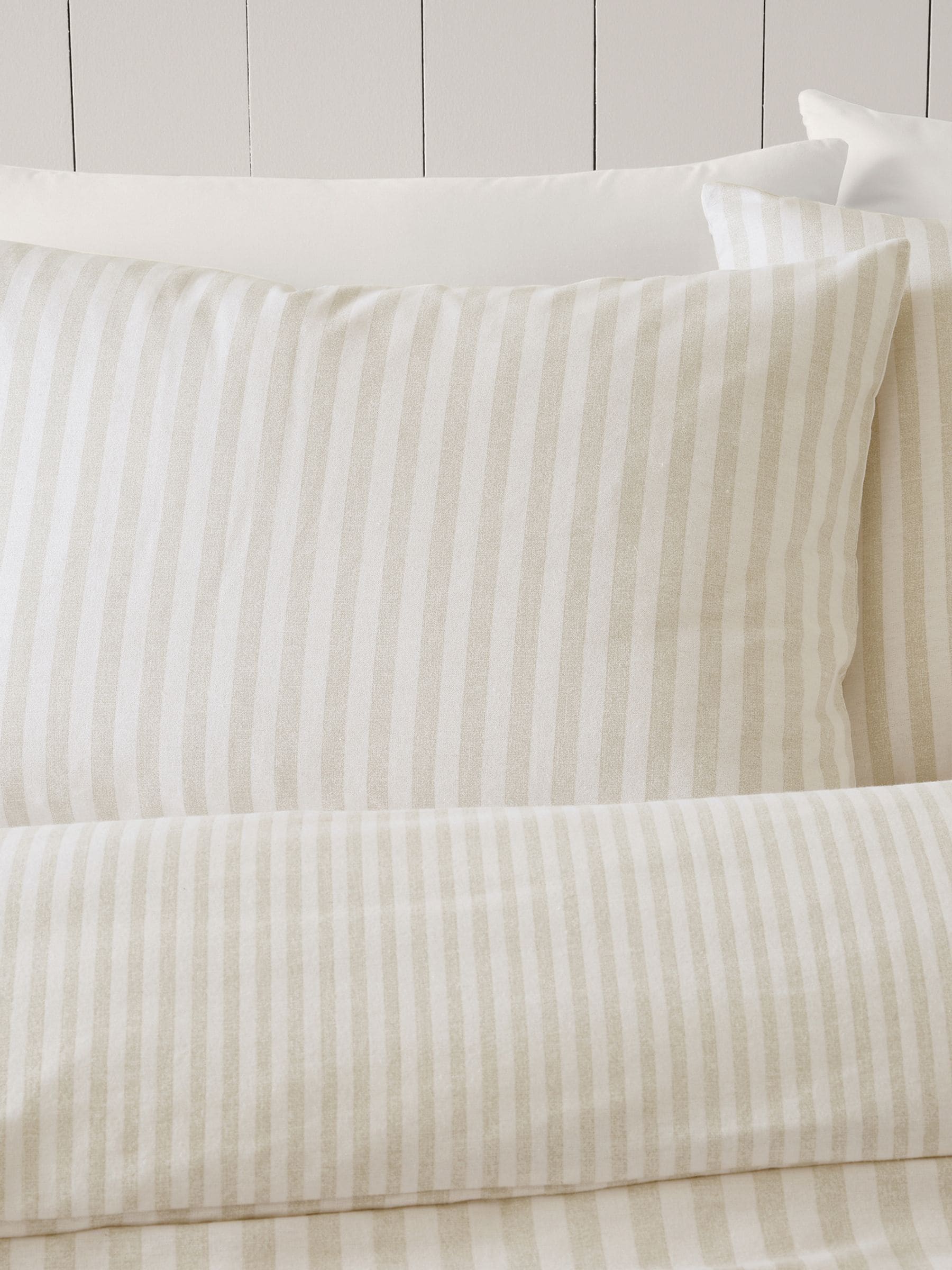 Catherine Lansfield brushed cotton stripe duvet cover set - British product